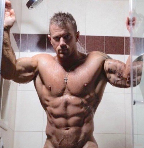 Hot guy in shower