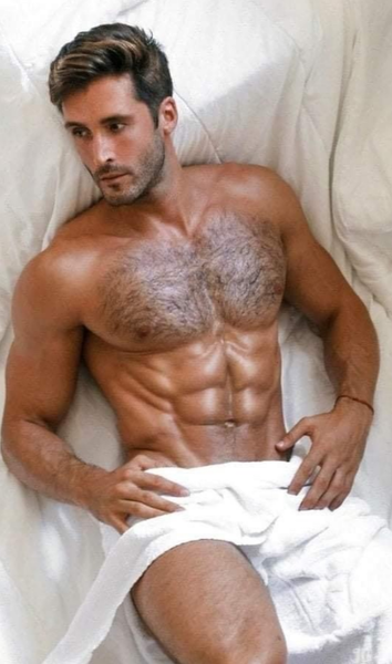 Hairy-Chest-White-Towel