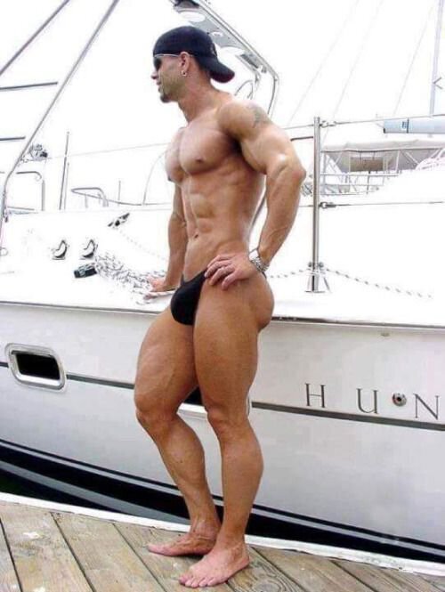 Hot Guy-Nice Bulge-Killer Butt-On Dock-Boat