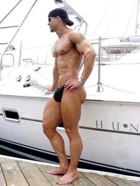 Hot Guy-Nice Bulge-Killer Butt-On Dock-Boat