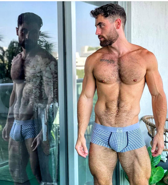 Beard-Perfectly Furry-Nice Bulge-Window Refection