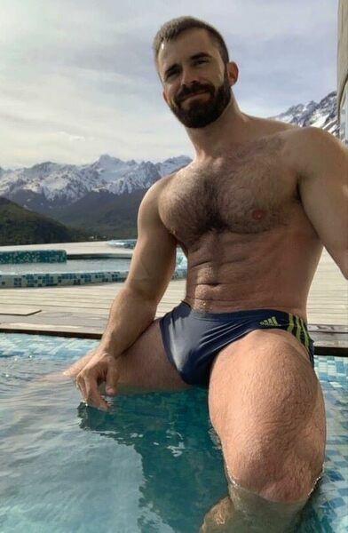 Yes! He Needs to Loose the ADIDAS Trunks