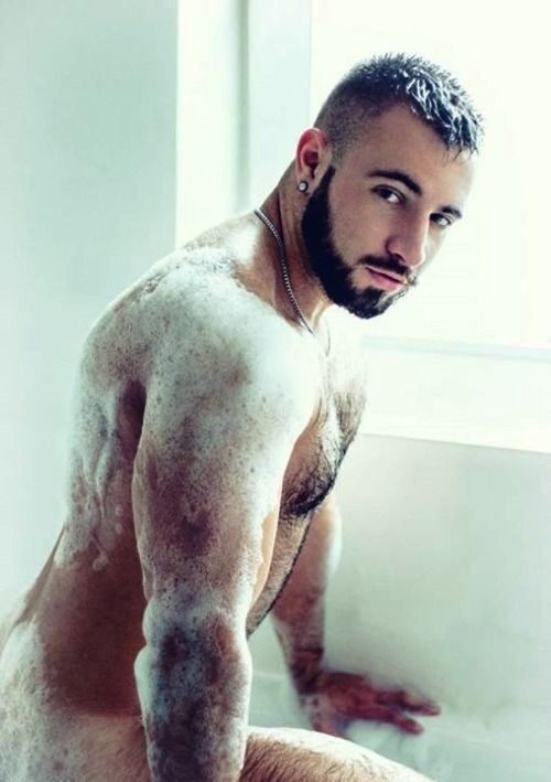 Squeaky clean for now… he’ll be dripping with sweat after I get through with him.