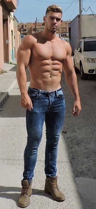 Just a guy in jeans! Woof!