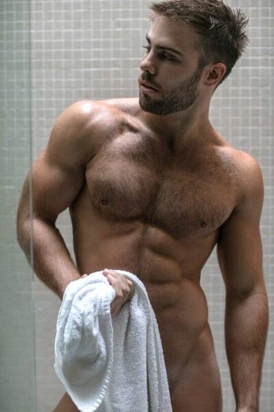 Scruff beard - lean hairy muscle