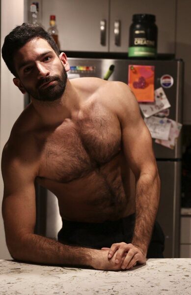 Trimmed full beard - lean hairy muscle