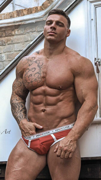 Mean muscle - tough look - tatts