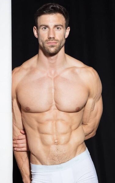 Smooth lean muscle - scruff beard
