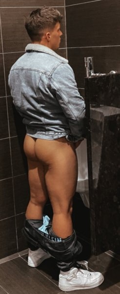 Public restroom butt