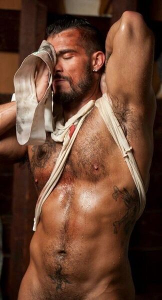 Jock sniffing dude