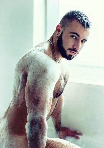 Squeaky clean for now… he’ll be dripping with sweat after I get through with him.