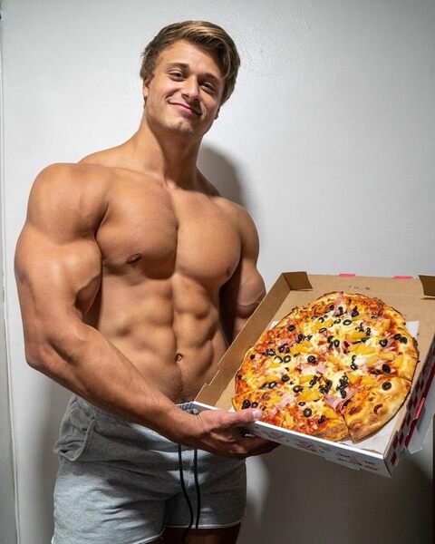 I alway look forward to getting a hot piece… of the pizza guy… A large with extra sausage please!