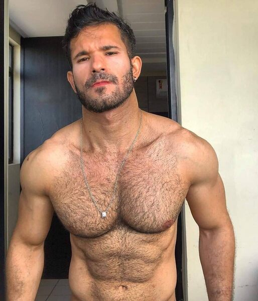 His hairy chest needs attention