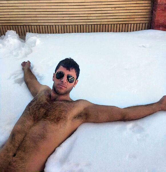 Even a devil of a guy can make a snow angel…