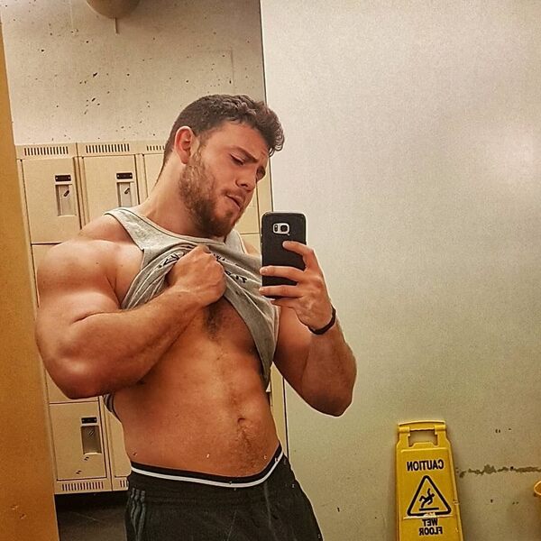 Locker room selfie