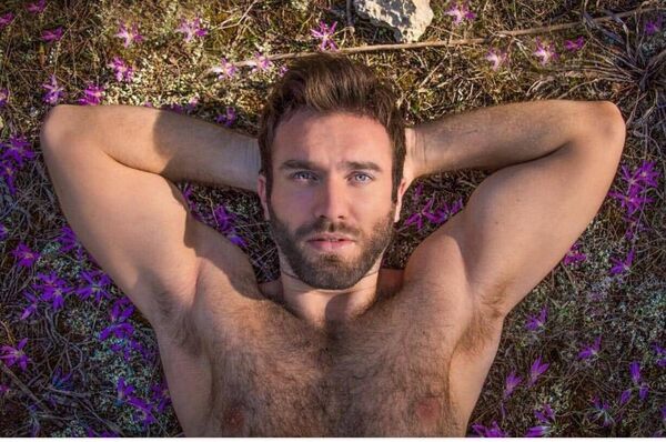 Hairy pits and pecs