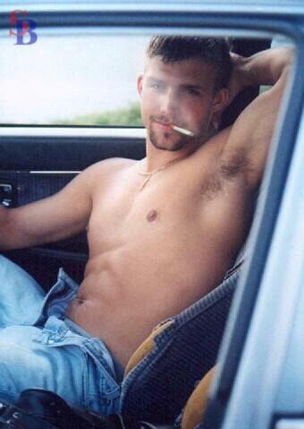Not my usual type.  Plus he needs to loose the cigarette.  Still, for some reason I need to get in his pants!