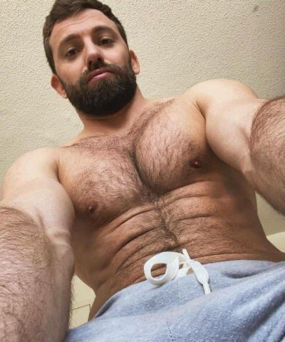 You down there on your knees… you can start pulling the sweats off.