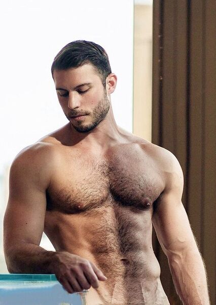 The perfect pose for a work of art… pierced nip and all.