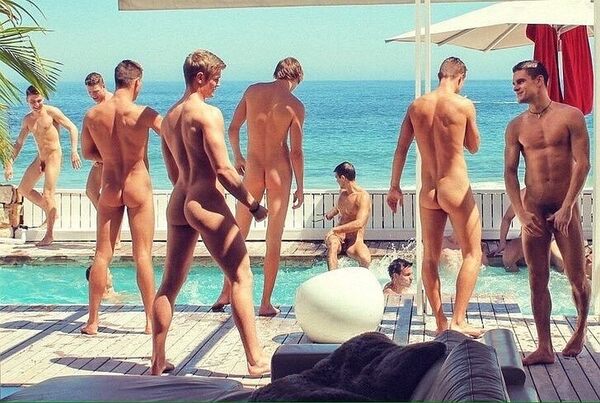 Boys-Only Pool Party