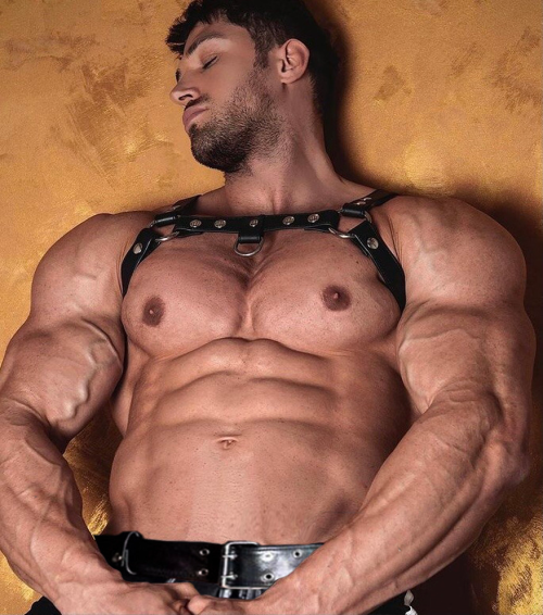 He's Sleepy, But His Pecs Are Wide Awake