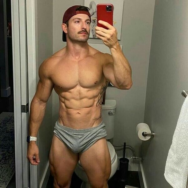 The guy is perfect… the bathroom could use a redesign.