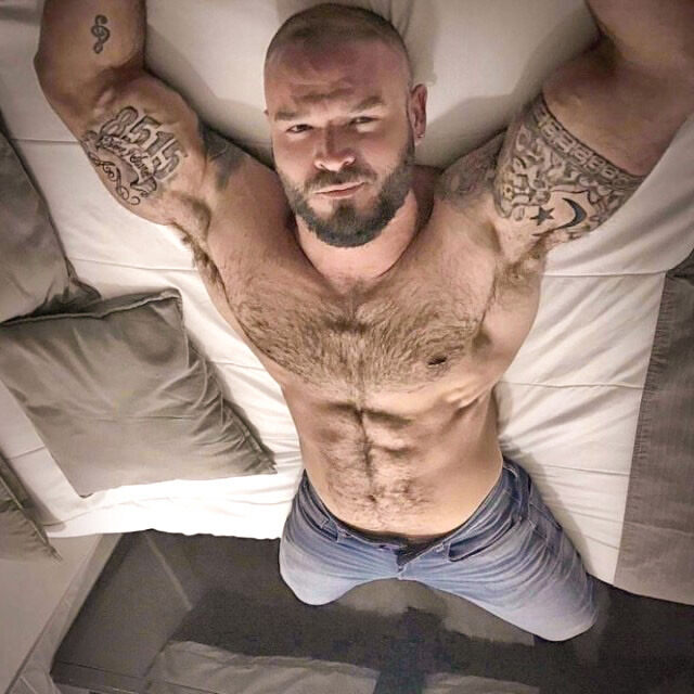 Muscle, tatts, pits, and fur…