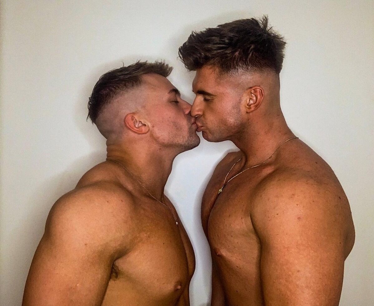 And then their lips made contact…