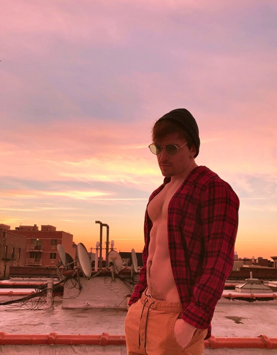 On the rooftop