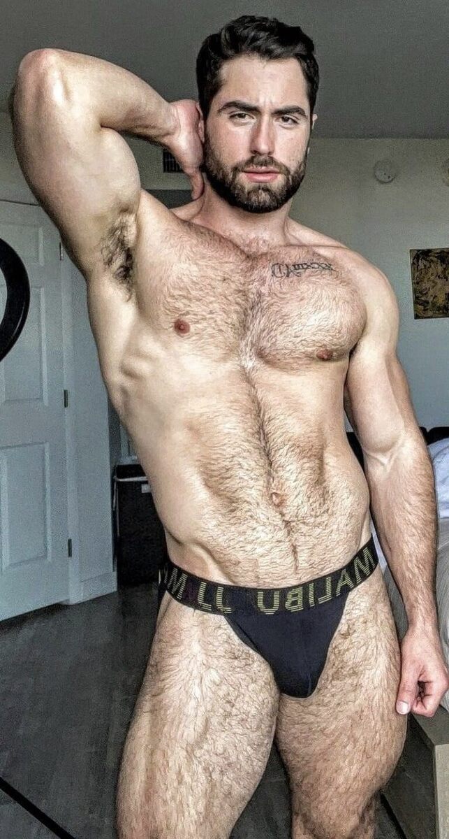 He wears his black jockstrap well!
