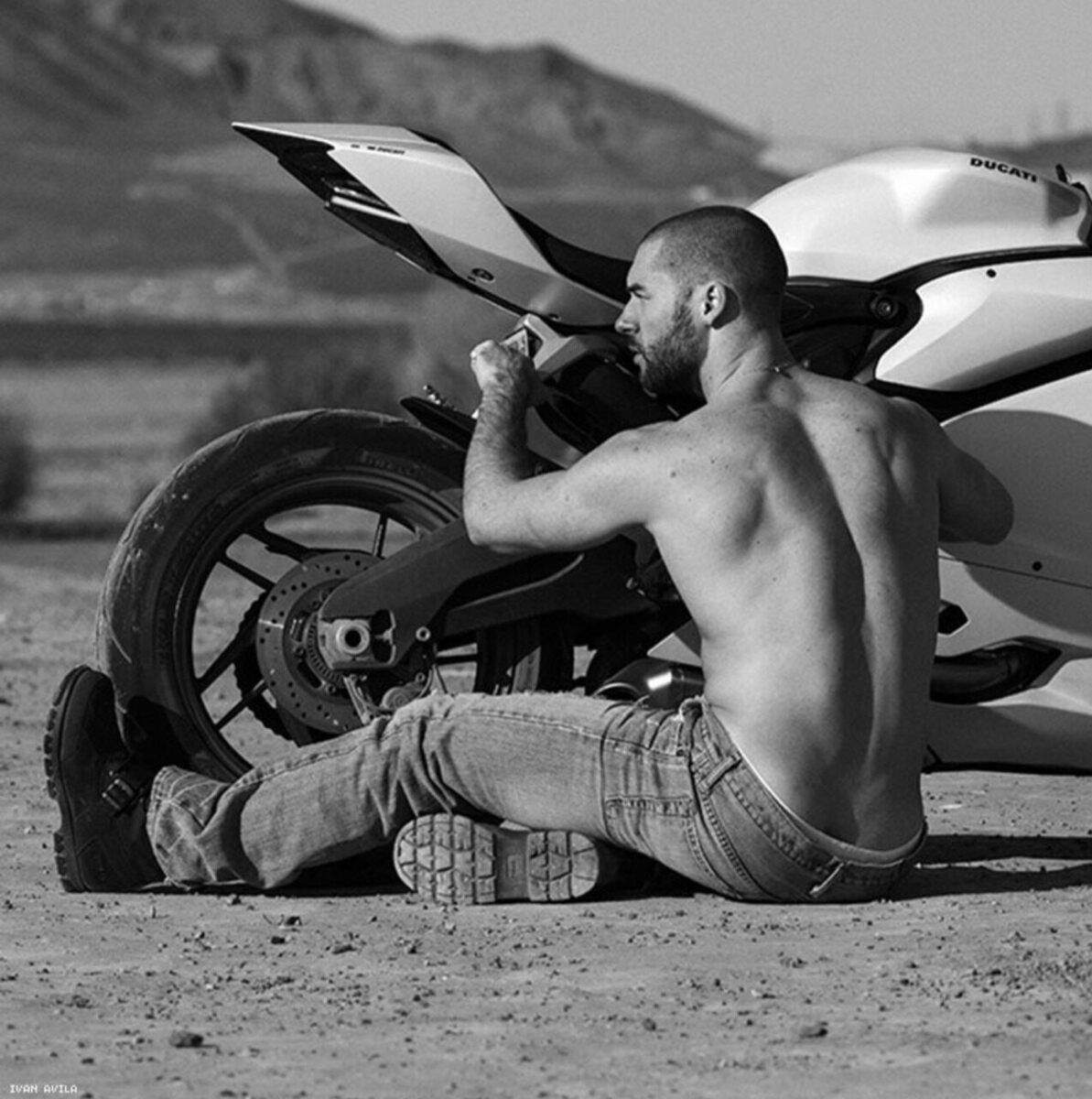 As I have said elsewhere in this album… there is always “something” about a guy with a bike…