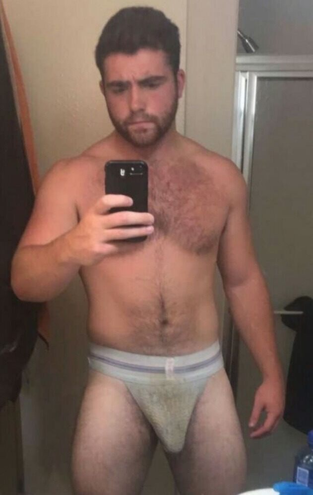 If this jockstrap could only talk… and you can more than imagine the musky man scent…. DAMN!