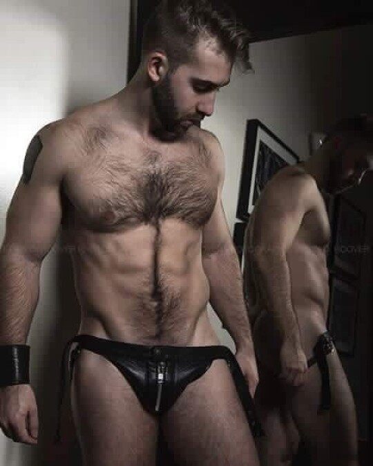 Suiting up for a night at the bondage club