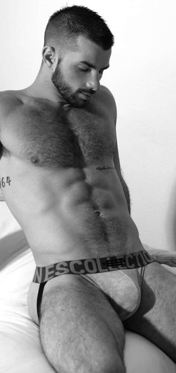 His well filled jockstrap…