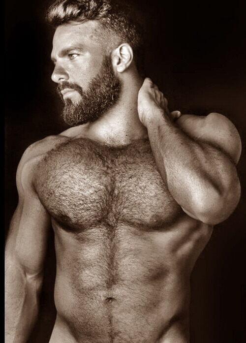 A model hairy model.