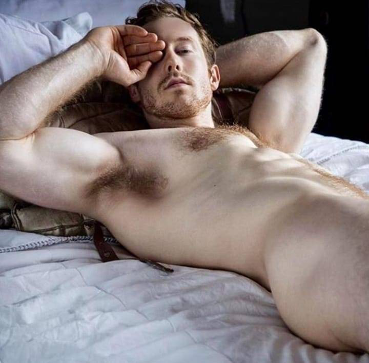 He does not quite look aroused, but we can change that!