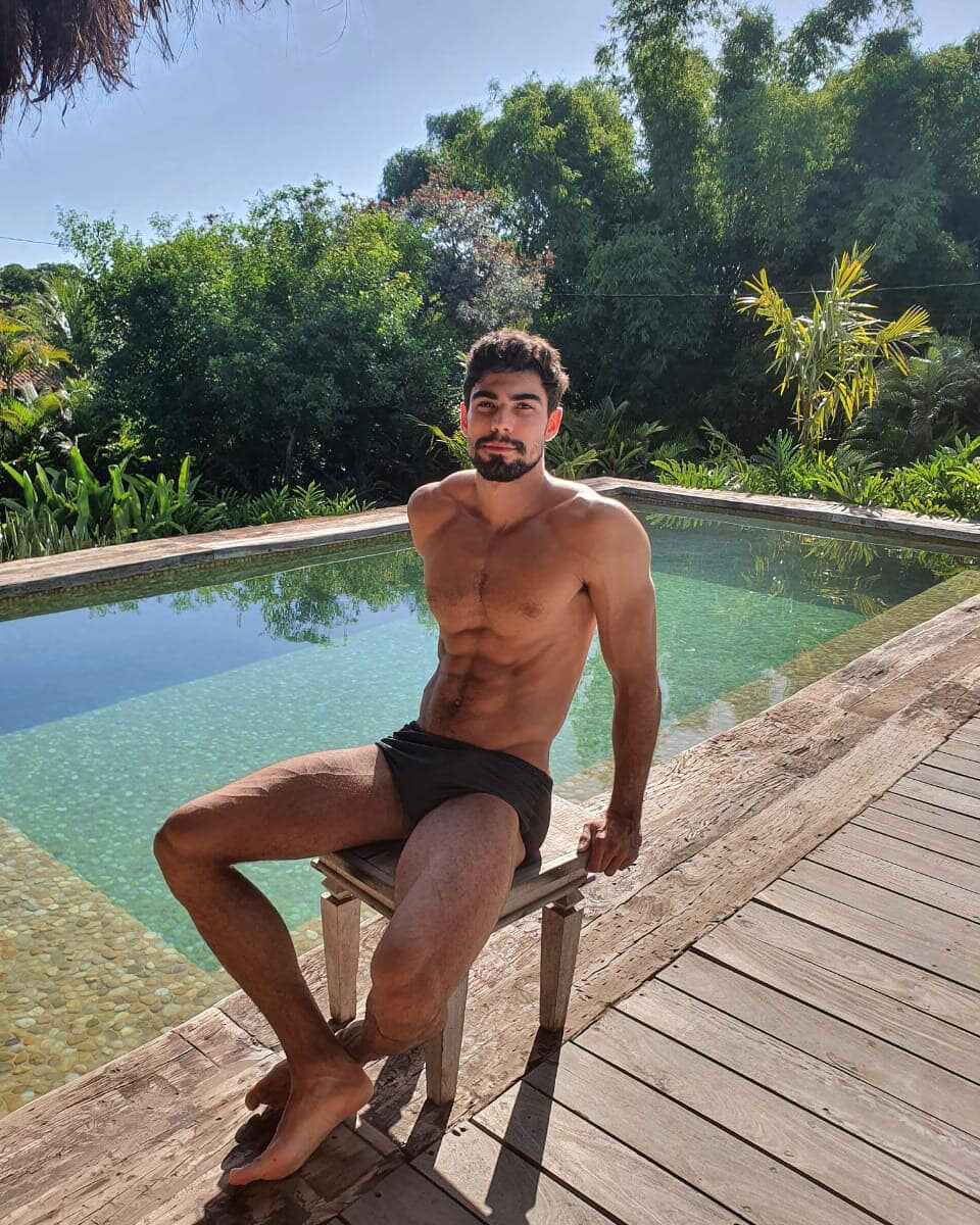 By the pool