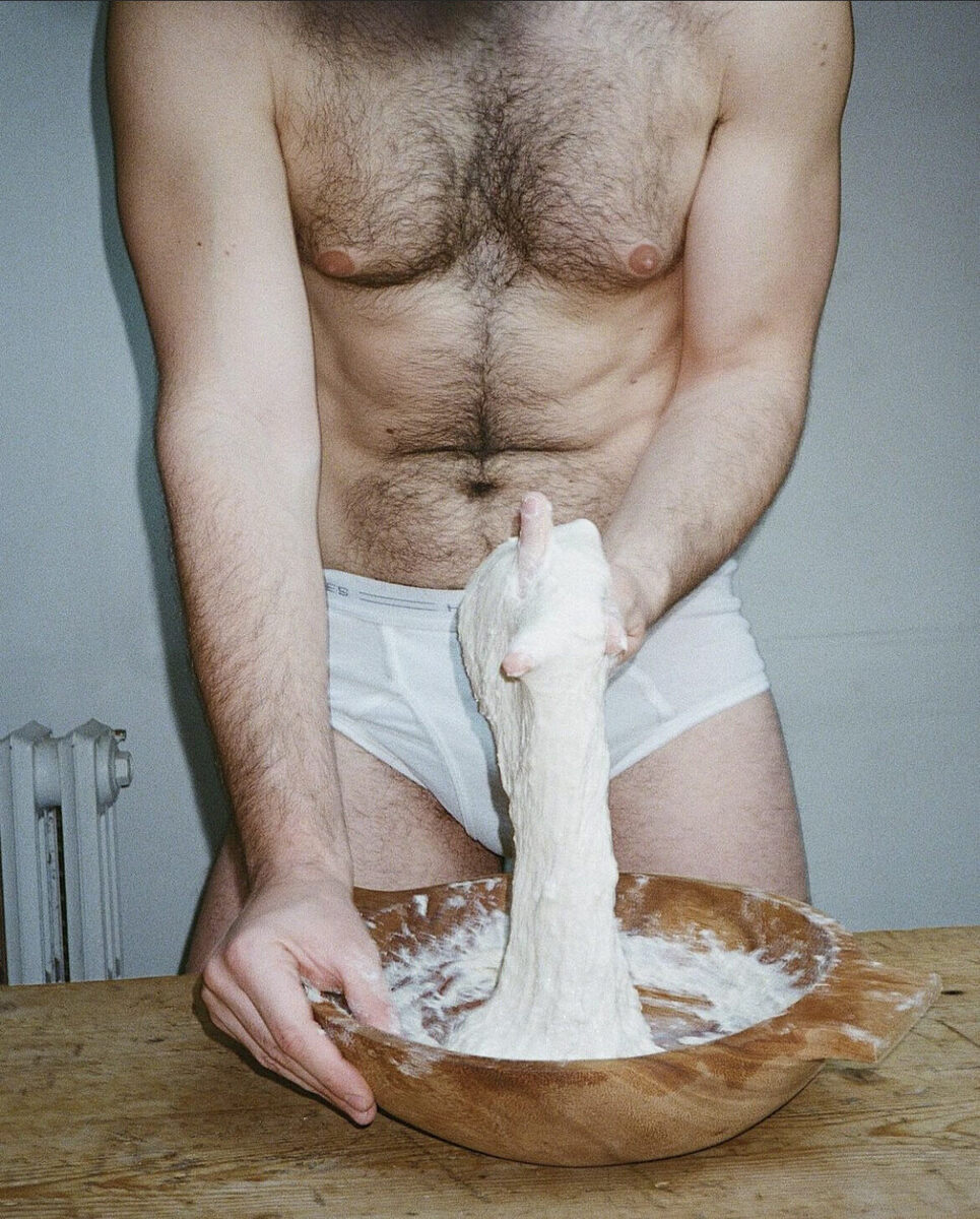 Rolling in the dough…or at least he’s trying!