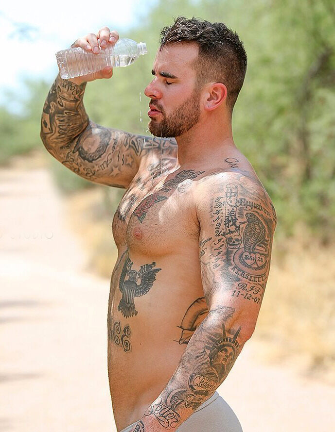 About to be water bottle soaked