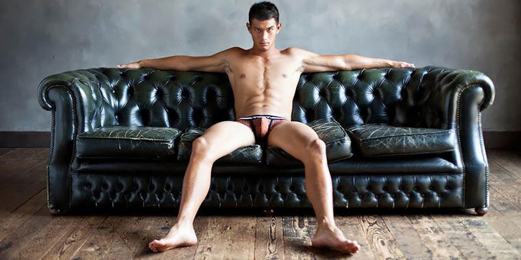 Manspreading on the couch