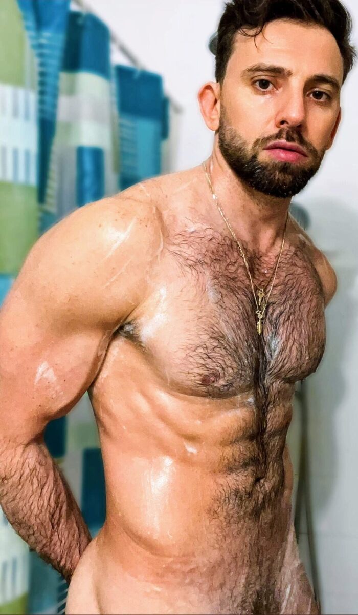 Very hairy in the shower