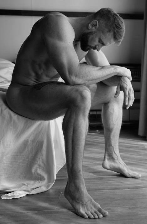 Waiting for you on the edge of the bed