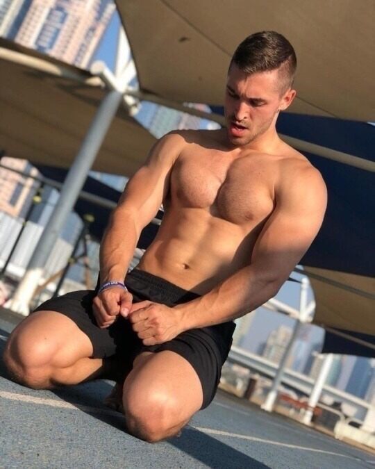 How I like him… on his knees