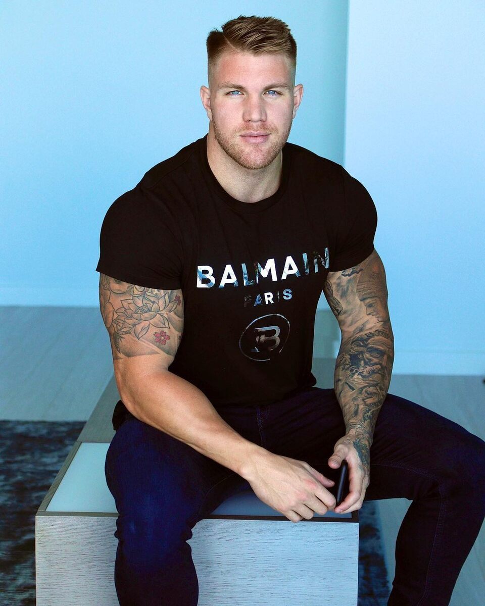 He wears his Balmain Paris quite well!