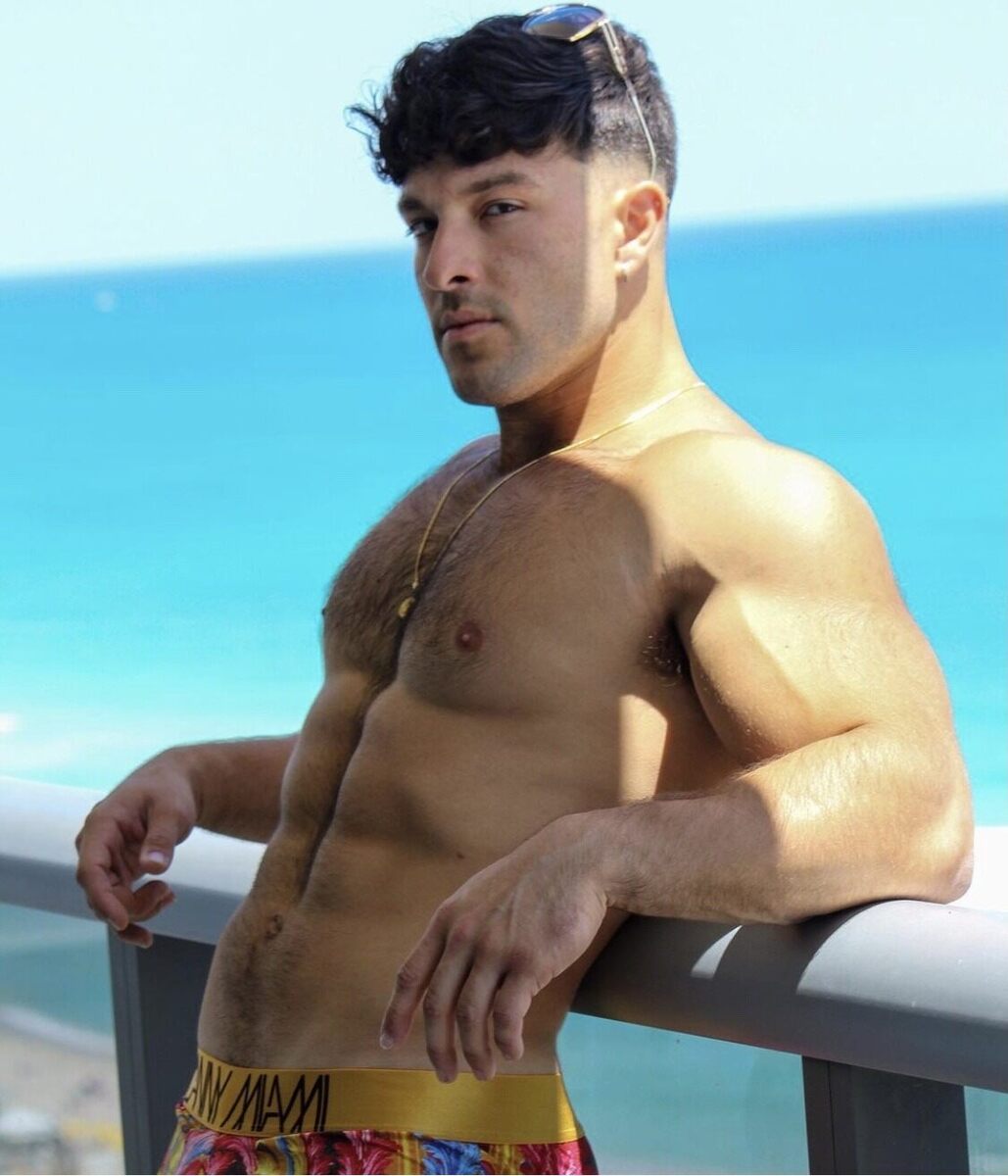 On the railing