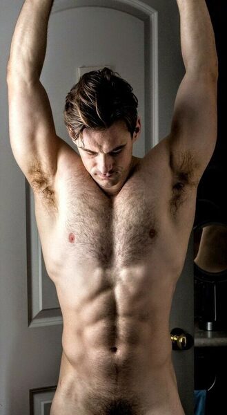 Yes, he knows his pubes are showing!