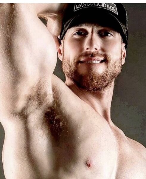The eyes, smile, beard, and pit all have it going!
