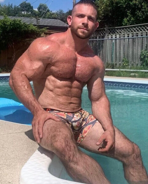 Poolside muscle