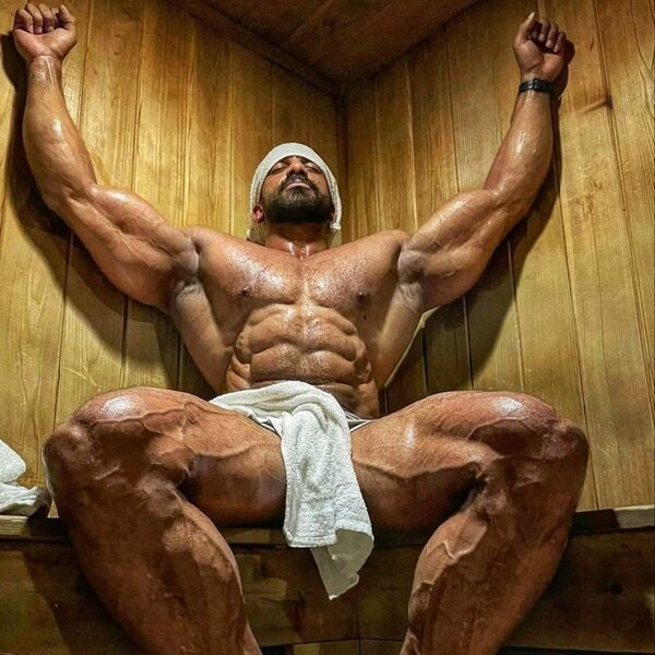 Mean sauna muscle…
