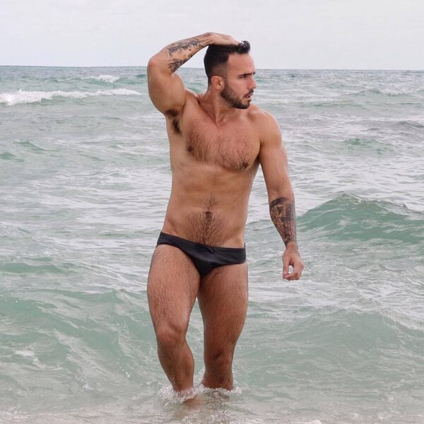 Walking in the surf